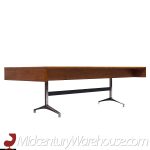 Imperial Mid Century Walnut and Chrome Executive Desk