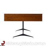 Imperial Mid Century Walnut and Chrome Executive Desk