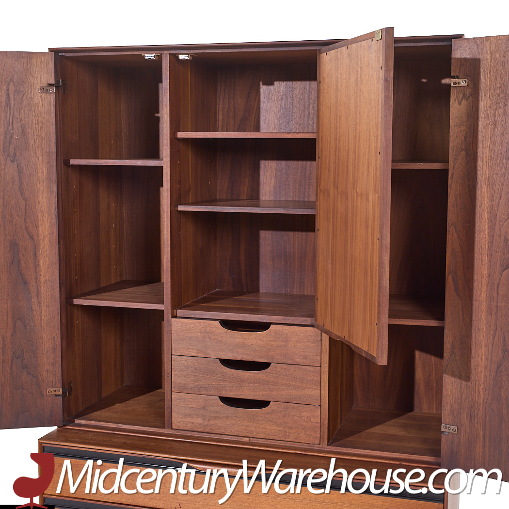 John Kapel for Glenn of California Mid Century Walnut Armoire