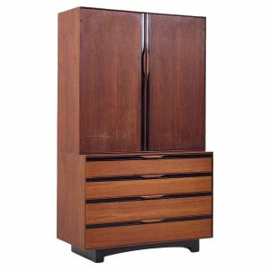 John Kapel for Glenn of California Mid Century Walnut Armoire