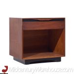 John Kapel for Glenn of California Mid Century Walnut Nightstands - Pair