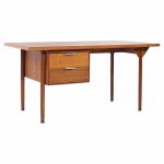 John Stuart Mid Century Walnut Desk