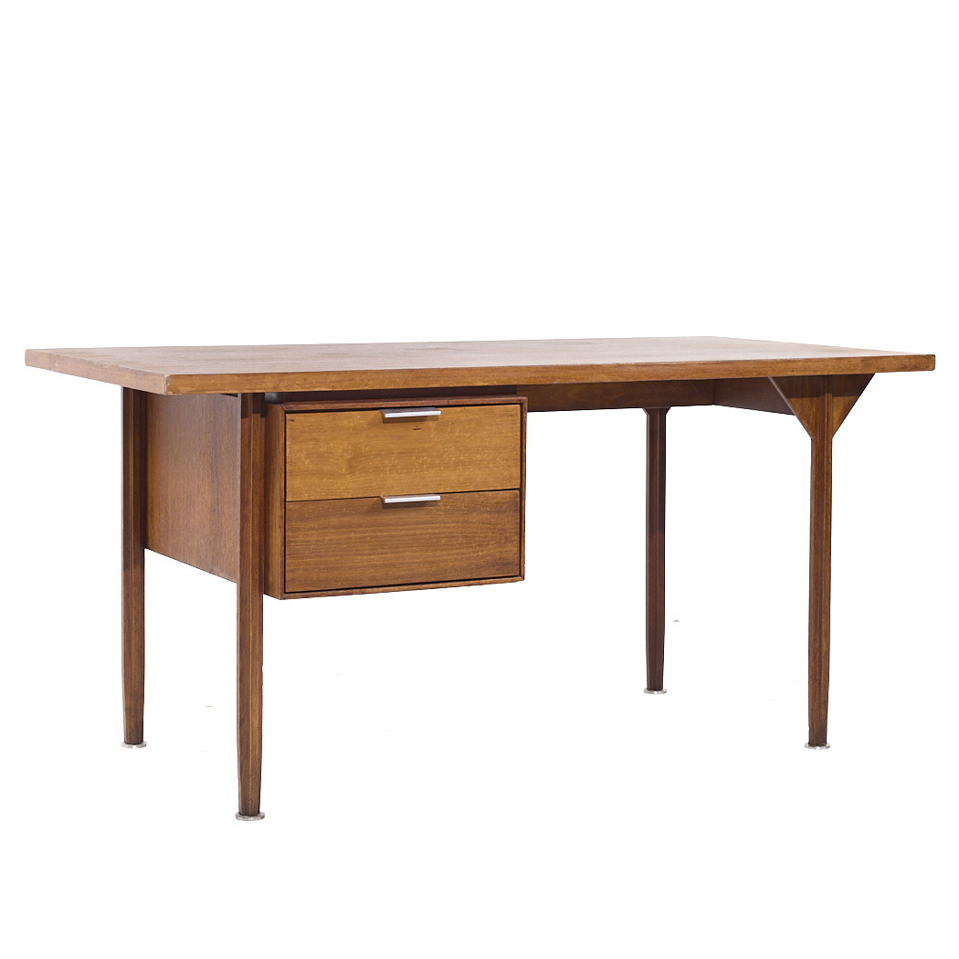 John Stuart Mid Century Walnut Desk