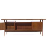 Kai Kristiansen for Feldballes Møbelfabrik Mid Century Danish Floating Teak Desk