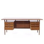 Kai Kristiansen for Feldballes Møbelfabrik Mid Century Danish Floating Teak Desk