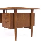 Kai Kristiansen for Feldballes Møbelfabrik Mid Century Danish Floating Teak Desk