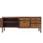 Kipp Stewart for Calvin Furniture Directional Mid Century Walnut Banded Credenza