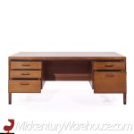 Kipp Stewart for Directional by Calvin Mid Century Walnut Executive Desk