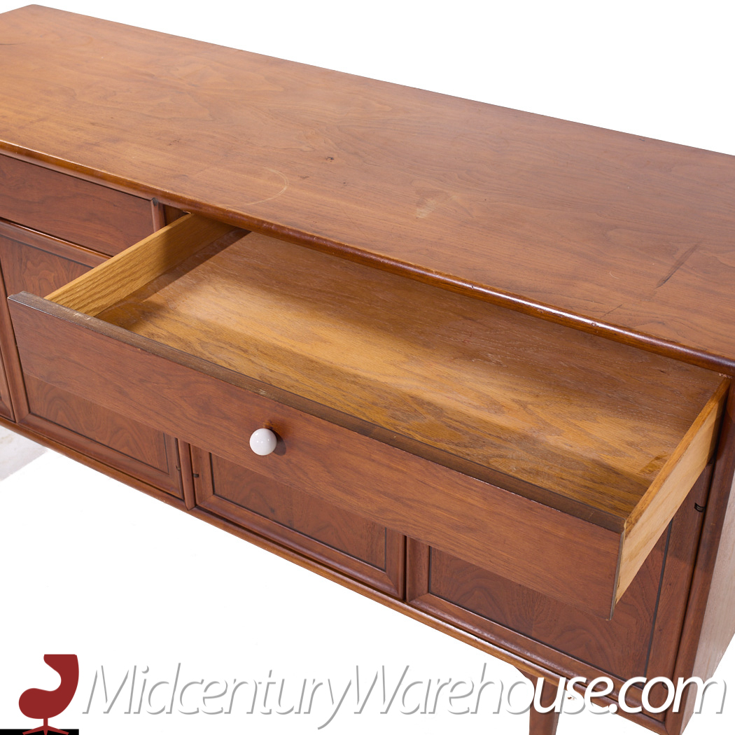 Kipp Stewart for Drexel Declaration Mid Century Walnut Credenza