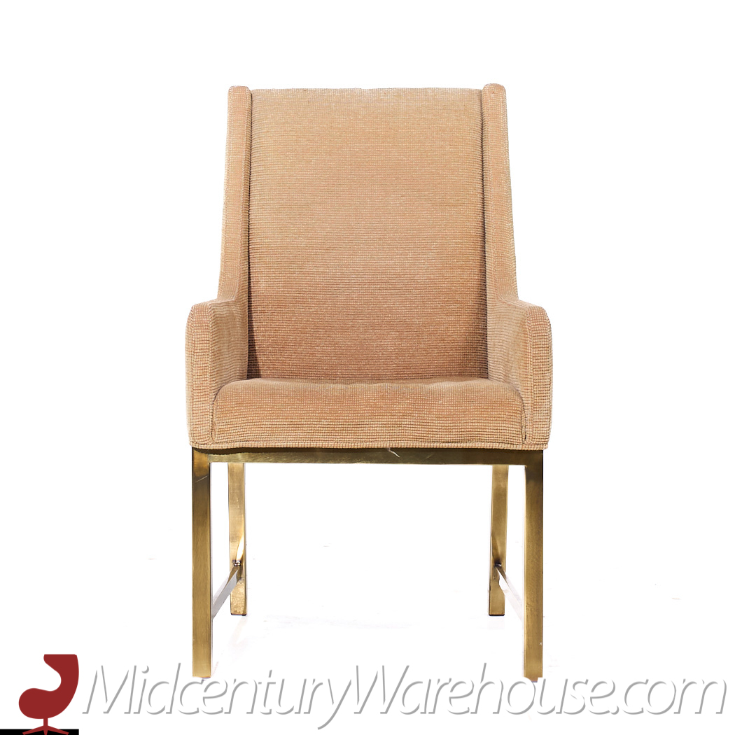 Mastercraft Mid Century Brass Dining Chairs - Set of 6