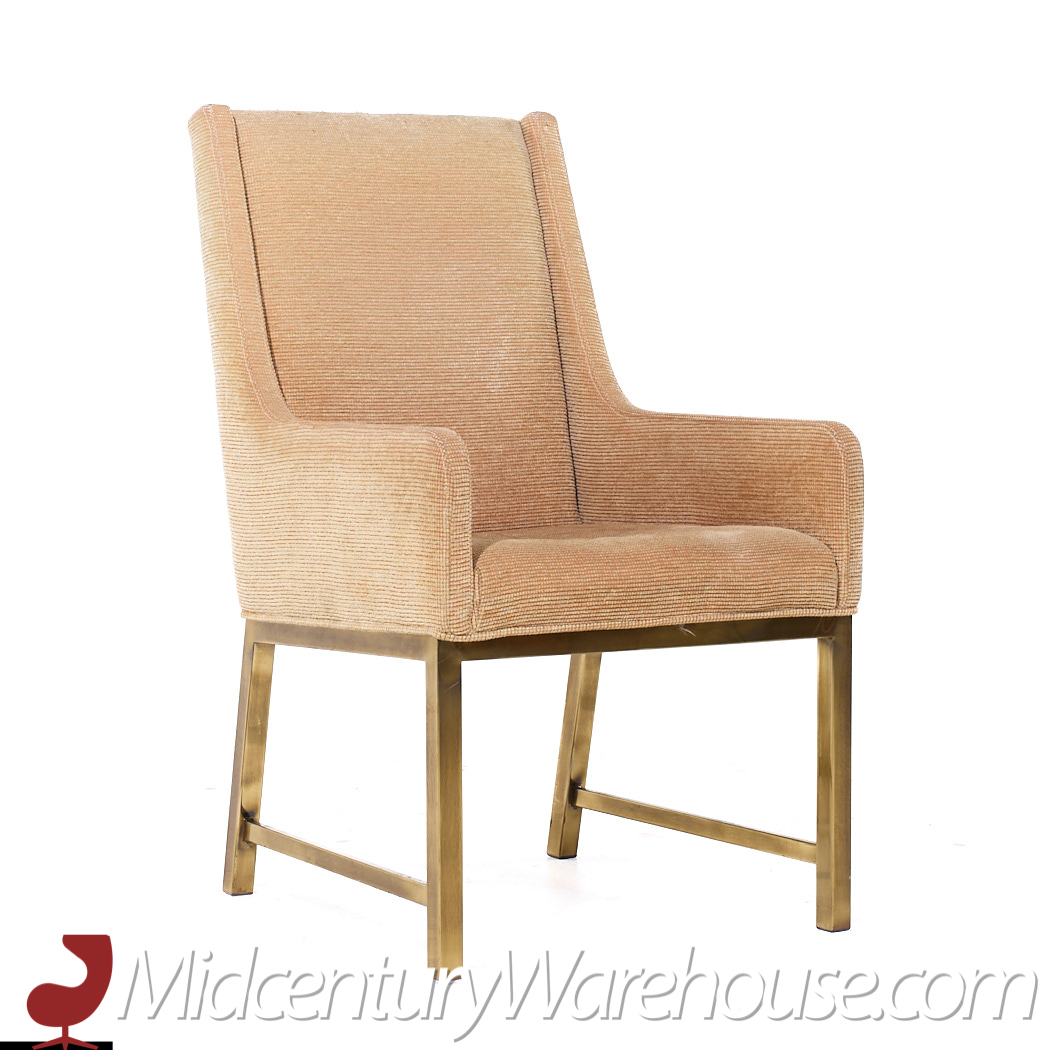 Mastercraft Mid Century Brass Dining Chairs - Set of 6