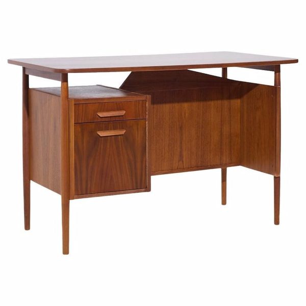 maurice villency mid century danish teak petite desk