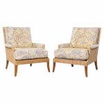 Mcguire Umbria Mid Century Rattan and Wicker Lounge Chairs - Pair | Mid Century Modern Furniture - Mid Century Furniture Chicago Mcguire Umbria Mid Century Rattan and Wicker Lounge Chairs - Pair