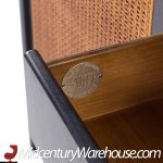 Michael Taylor for Baker Mid Century Ebonized Cane Front Credenza