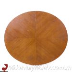 Michael Taylor for Baker Mid Century Expanding Dining Table with 3 Leaves