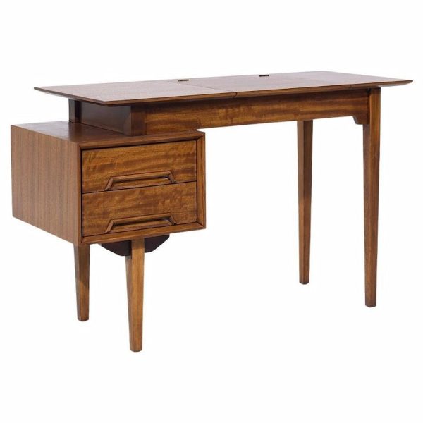 Milo Baughman for Drexel Perspective Mid Century Walnut Vanity Desk