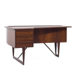 Peter Lovig Nielsen Mid Century Danish Rosewood Boomerang Desk