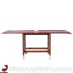 Poul Hundevad for Domus Mid Century Danish Teak Expanding Serving Bar Cart