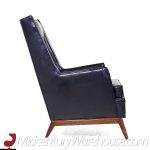 Robsjohn Gibbings for Widdicomb Mid Century Walnut Highback Lounge Chair