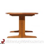 Skovby Mid Century Danish Teak Hidden Leaf Expanding Dining Table with 2 Leaves