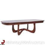 Witco Style Pulaski Oceanic Mid Century Expanding Dining Table with 2 Leaves