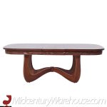 Witco Style Pulaski Oceanic Mid Century Expanding Dining Table with 2 Leaves