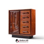 witco style pulaski oceanic mid century highboy armoire