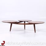 Ace-hi Mid Century Sculptural Walnut Coffee Table