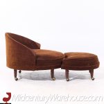 Adrian Pearsall for Craft Associates Mid Century Havana Chairs with Ottomans - Pair