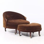 Adrian Pearsall for Craft Associates Mid Century Havana Chair with Ottoman