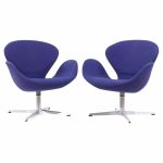 Arne Jacobsen for Fritz Hansen Mid Century Swan Chairs - Pair