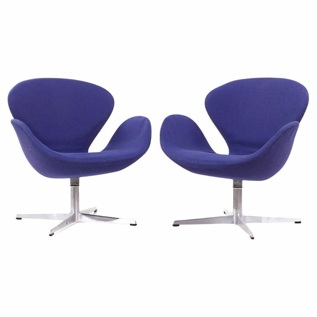 Arne Jacobsen for Fritz Hansen Mid Century Swan Chairs - Pair