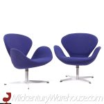 Arne Jacobsen for Fritz Hansen Mid Century Swan Chairs - Pair