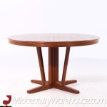 Arne Vodder Style Mid Century Danish Teak Expanding Dining Table with 2 Leaves