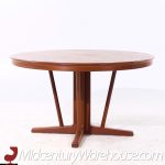 Arne Vodder Style Mid Century Danish Teak Expanding Dining Table with 2 Leaves