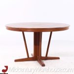 Arne Vodder Style Mid Century Danish Teak Expanding Dining Table with 2 Leaves