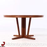 Arne Vodder Style Mid Century Danish Teak Expanding Dining Table with 2 Leaves