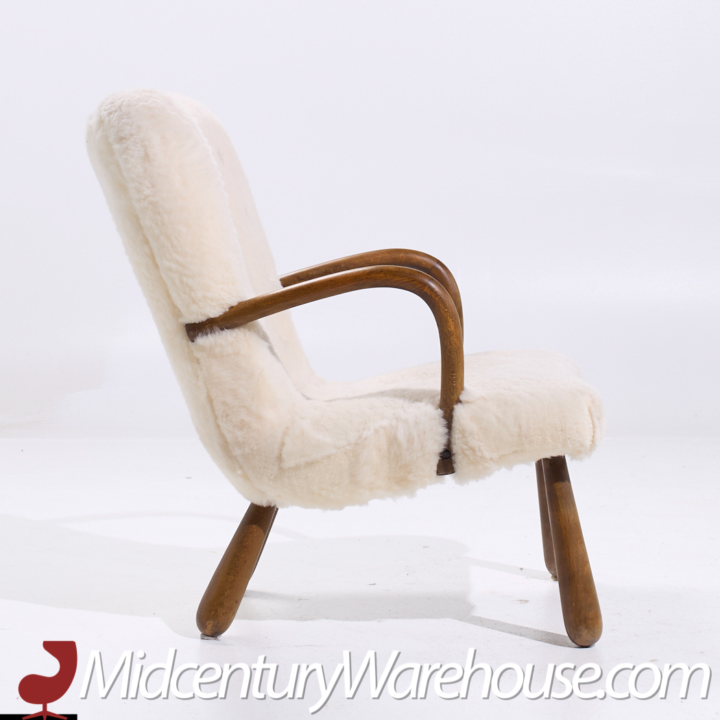 Arnold Madsen for Madsen & Schübel Mid Century Danish Clam Chair