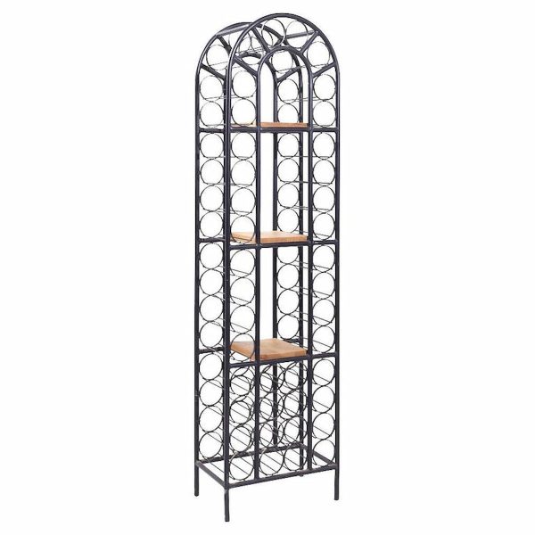 Arthur Umanoff Mid Century 40 Bottle Tall Iron Wine Rack