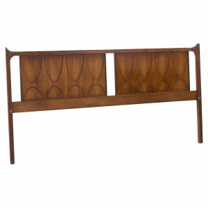 broyhill brasilia mid century walnut king headboard