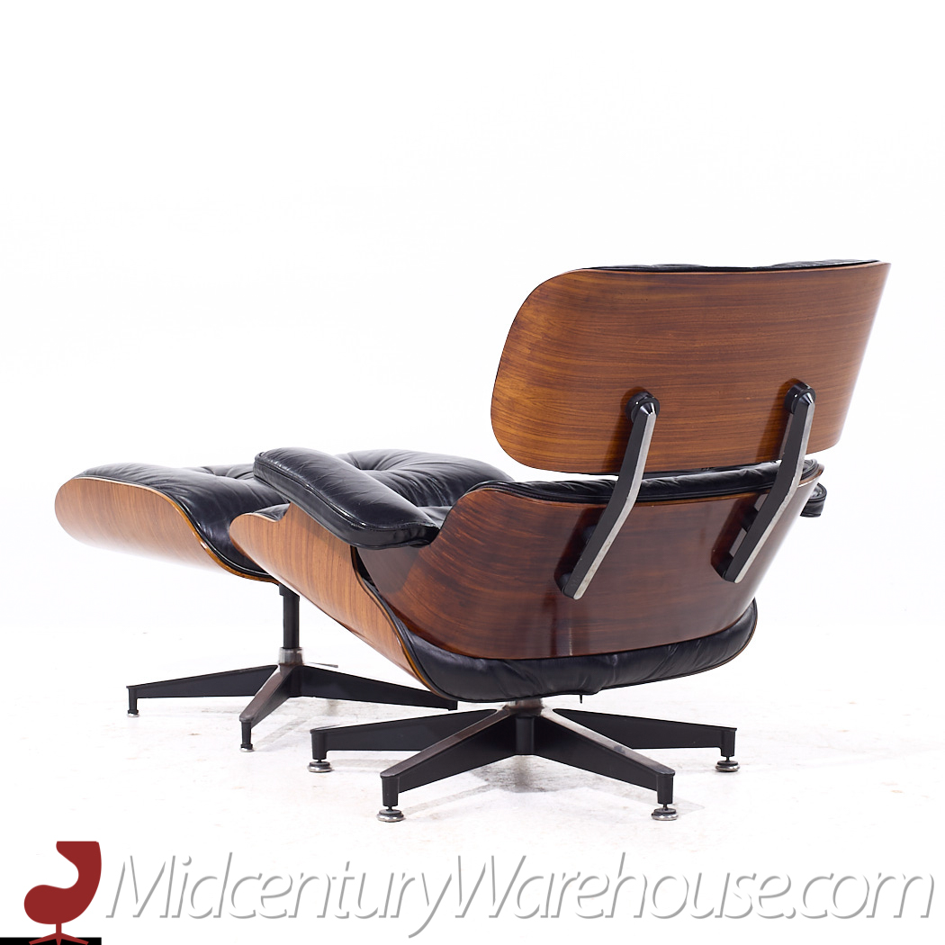 Charles and Ray Eames for Herman Miller Mid Century Rosewood Lounge Chair and Ottoman