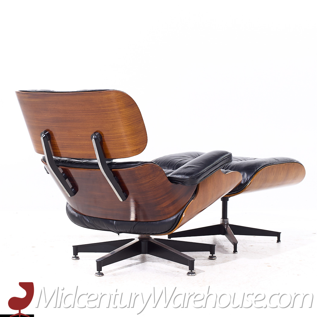 Charles and Ray Eames for Herman Miller Mid Century Rosewood Lounge Chair and Ottoman