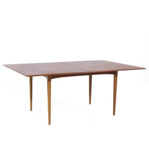 dux mid century danish teak flip top dining table