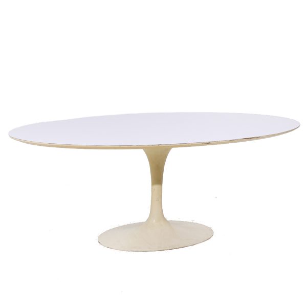 Eero Saarinen for Knoll Mid Century 78 Inch Oval Tulip Dining Table