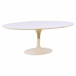 Eero Saarinen for Knoll Mid Century 78 Inch Oval Tulip Dining Table