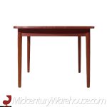 Erik Wørts Mid Century Danish Teak Expanding Dining Table with 4 Leaves