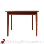 Erik Wørts Mid Century Danish Teak Expanding Dining Table with 4 Leaves