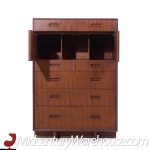 Frank Lloyd Wright for Heritage Henredon 'taliesin' Mid Century Mahogany Highboy Dresser