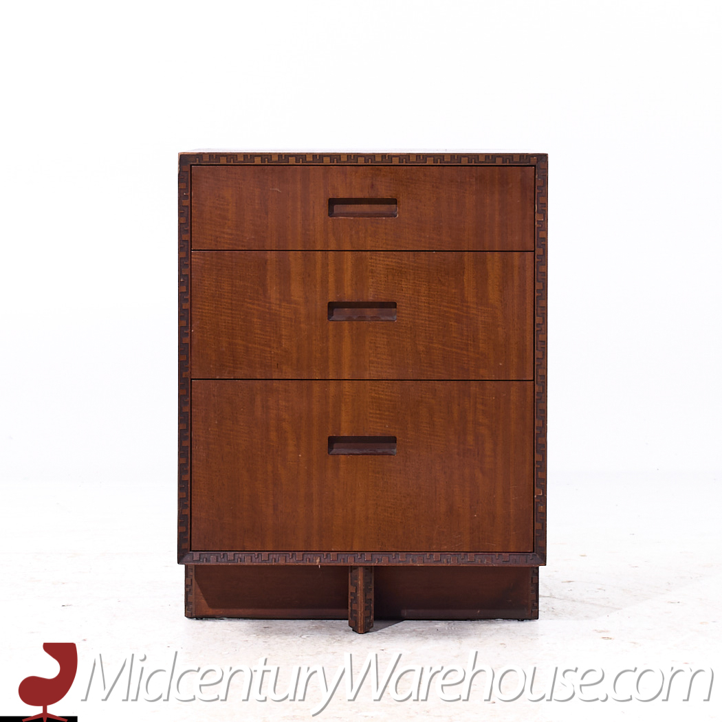 Frank Lloyd Wright for Heritage Henredon 'taliesin' Mid Century Mahogany Nightstand