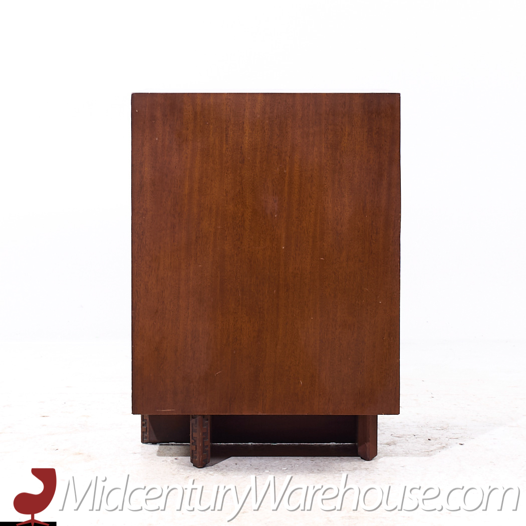 Frank Lloyd Wright for Heritage Henredon 'taliesin' Mid Century Mahogany Nightstand